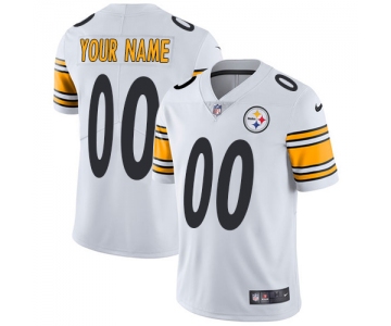 Youth Nike Pittsburgh Steelers Road White Customized Vapor Untouchable Limited NFL Jersey