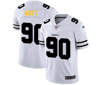 Pittsburgh Steelers #90 T.J. Watt Nike White Team Logo Vapor Limited NFL Jersey