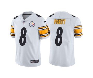 Men's Pittsburgh Steelers #8 Kenny Pickett 2022 White Vapor Untouchable Limited Stitched Jersey