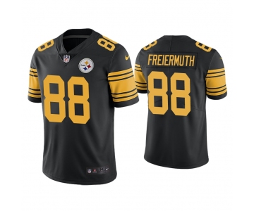Men's Pittsburgh Steelers #88 Pat Freiermuth Rush Limited Black Jersey