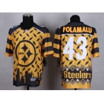 Nike Pittsburgh Steelers #43 Troy Polamalu 2015 Noble Fashion Elite Jersey