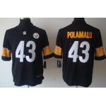 Nike Pittsburgh Steelers #43 Troy Polamalu Black Limited Jersey