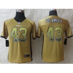 Nike Pittsburgh Steelers #43 Troy Polamalu Drift Fashion Yellow Kids Jersey