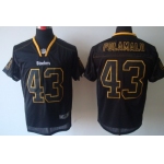 Nike Pittsburgh Steelers #43 Troy Polamalu Lights Out Black Elite Jersey