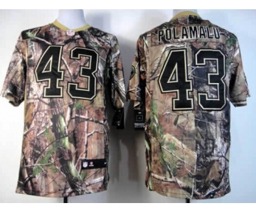 Nike Pittsburgh Steelers #43 Troy Polamalu Realtree Camo Elite Jersey
