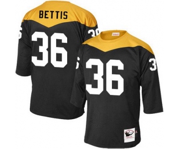 Men's Pittsburgh Steelers #36 Jerome Bettis Black Retired Player 1967 Home Throwback NFL Jersey