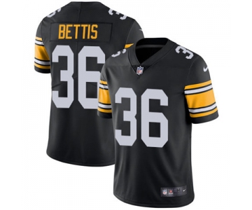 Nike Pittsburgh Steelers #36 Jerome Bettis Black Alternate Men's Stitched NFL Vapor Untouchable Limited Jersey