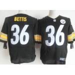 Nike Pittsburgh Steelers #36 Jerome Bettis Black Elite Jersey