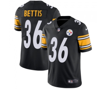 Nike Pittsburgh Steelers #36 Jerome Bettis Black Team Color Men's Stitched NFL Vapor Untouchable Limited Jersey