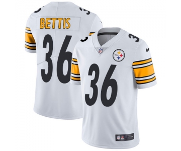 Nike Pittsburgh Steelers #36 Jerome Bettis White Men's Stitched NFL Vapor Untouchable Limited Jersey