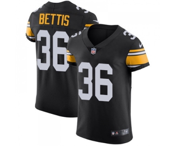 Nike Steelers #36 Jerome Bettis Black Alternate Men's Stitched NFL Vapor Untouchable Elite Jersey