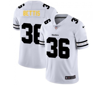 Pittsburgh Steelers #36 Jerome Bettis Nike White Team Logo Vapor Limited NFL Jersey