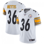 Youth Nike Steelers #36 Jerome Bettis White Stitched NFL Vapor Untouchable Limited Jersey