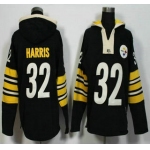 Men's Pittsburgh Steelers #32 Franco Harris Black Retired Player 2015 NFL Hoodie