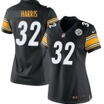Women's Pittsburgh Steelers #32 Franco Harris Black Retired Player NFL Nike Elite Jersey