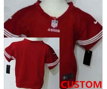 Custom Nike San Francisco 49ers Red Toddlers Jersey