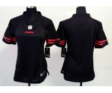 Custom Women's San Francisco 49ers Blank Black Alternate 2015 NFL Nike Game Jersey