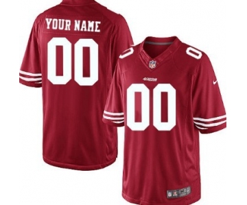 Kids' Nike San Francisco 49ers Customized Red Limited Jersey