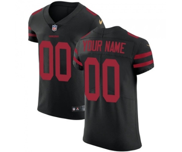 Men's Nike San Francisco 49ers Customized Black Alternate Vapor Untouchable Custom Elite NFL Jersey