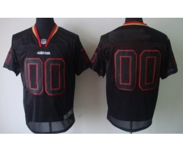 Men's Nike San Francisco 49ers Customized Lights Out Black Elite Jersey