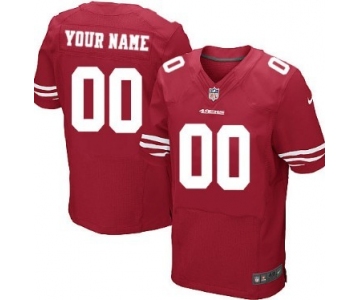 Men's Nike San Francisco 49ers Customized Red Elite Jersey