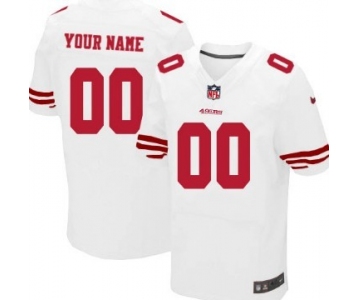 Men's Nike San Francisco 49ers Customized White Elite Jersey