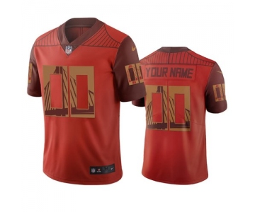 San Francisco 49ers Custom Orange Vapor Limited City Edition NFL Jersey