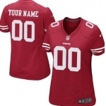 Women's Nike San Francisco 49ers Customized Red Limited Jersey