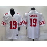 Men's San Francisco 49ers #19 Deebo Samuel 2022 New White Vapor Untouchable Limited Stitched Jersey