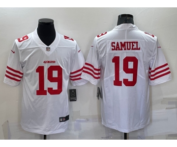 Men's San Francisco 49ers #19 Deebo Samuel 2022 New White Vapor Untouchable Limited Stitched Jersey
