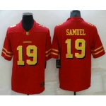 Men's San Francisco 49ers #19 Deebo Samuel Red Gold 2021 Vapor Untouchable Stitched NFL Nike Limited Jersey