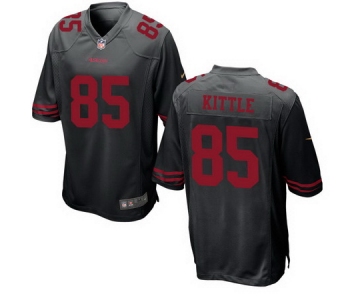 Men's 2017 NFL Draft San Francisco 49ers #85 George Kittle Black Alternate Stitched NFL Nike Game Jersey