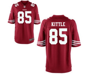Men's 2017 NFL Draft San Francisco 49ers #85 George Kittle Scarlet Red Team Color Stitched NFL Nike Game Jersey