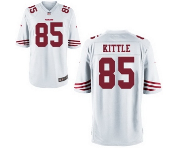 Men's 2017 NFL Draft San Francisco 49ers #85 George Kittle White Road Stitched NFL Nike Game Jersey