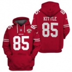 Men's San Francisco 49ers #85 George Kittle 2021 75th Anniversary Alternate Pullover Hoodie