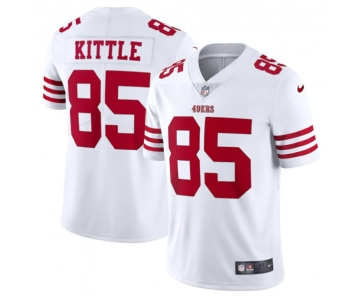 Men's San Francisco 49ers #85 George Kittle 2022 New White Vapor Untouchable Stitched Jersey