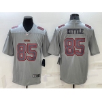 Men's San Francisco 49ers #85 George Kittle Grey Atmosphere Fashion 2022 Vapor Untouchable Stitched Limited Jersey