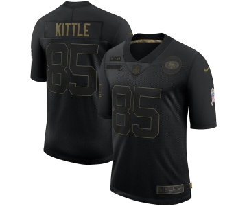 Nike 49ers 85 George Kittle Black 2020 Salute To Service Limited Jersey