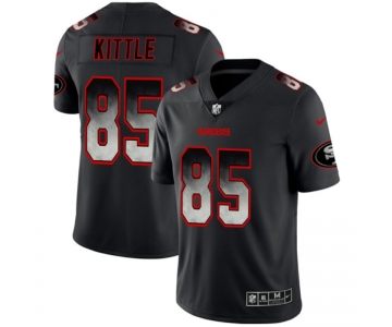 Nike 49ers 85 George Kittle Black Arch Smoke Vapor Untouchable Limited Jersey