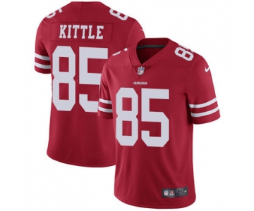 Nike 49ers #85 George Kittle Red Team Color Men's Stitched NFL Vapor Untouchable Limited Jersey