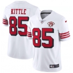 Nike 49ers 85 George Kittle White 75th Anniversary Color Rush Vapor Untouchable Limited Jersey