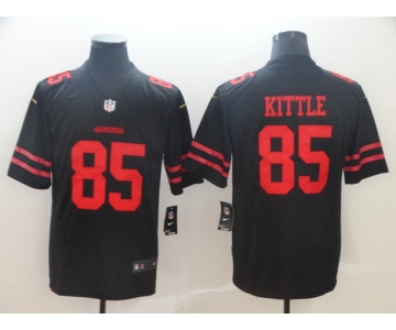 Nike San Francisco 49ers 85 George Kittle Black Vapor Untouchable Limited Jersey