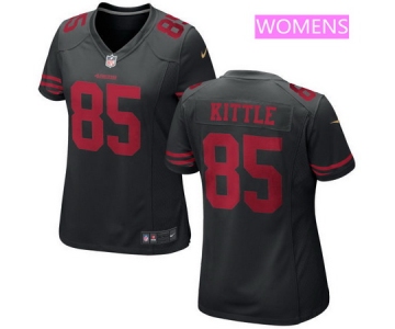 Women's 2017 NFL Draft San Francisco 49ers #85 George Kittle Black Alternate Stitched NFL Nike Game Jersey