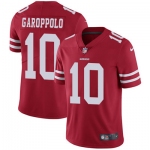 Men's Nike San Francisco 49ers #10 Jimmy Garoppolo Red Team Color Stitched NFL Vapor Untouchable Limited Jersey