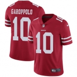 Men's Nike San Francisco 49ers #10 Jimmy Garoppolo Red Team Color Stitched NFL Vapor Untouchable Limited Jersey