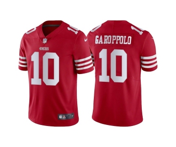 Men's San Francisco 49ers #10 Jimmy Garoppolo 2022 New Red Vapor Untouchable Stitched Jersey