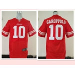 Men's San Francisco 49ers #10 Jimmy Garoppolo Scarlet Red Team Color Stitched NFL Nike Elite Jersey