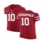 Nike 49ers #10 Jimmy Garoppolo Red Team Color Men's Stitched NFL Vapor Untouchable Elite Jersey