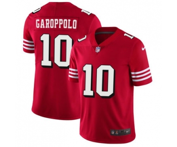 Nike San Francisco 49ers #10 Jimmy Garoppolo Red 2018 Vapor Untouchable Limited Jersey