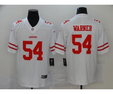 Men's San Francisco 49ers #54 Fred Warner White 2017 Vapor Untouchable Stitched NFL Nike Limited Jersey